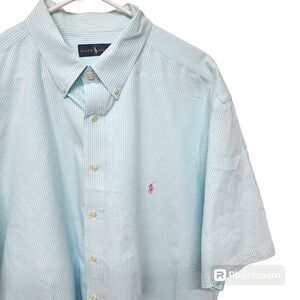 Ralph Lauren NWOT Mens Casual Button-down short Sleeve Shirt‎ Size 2XLT